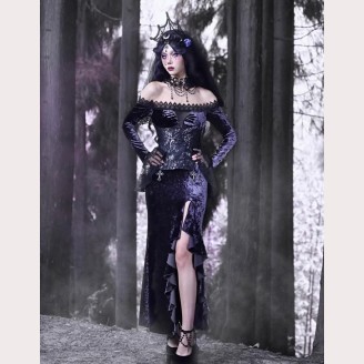 Moon Goddess Festival Gothic Dress By Blood Supply (BSY153D)